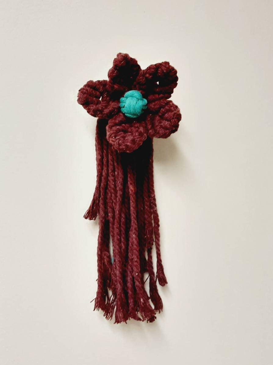 Small Macrame Flower Decor