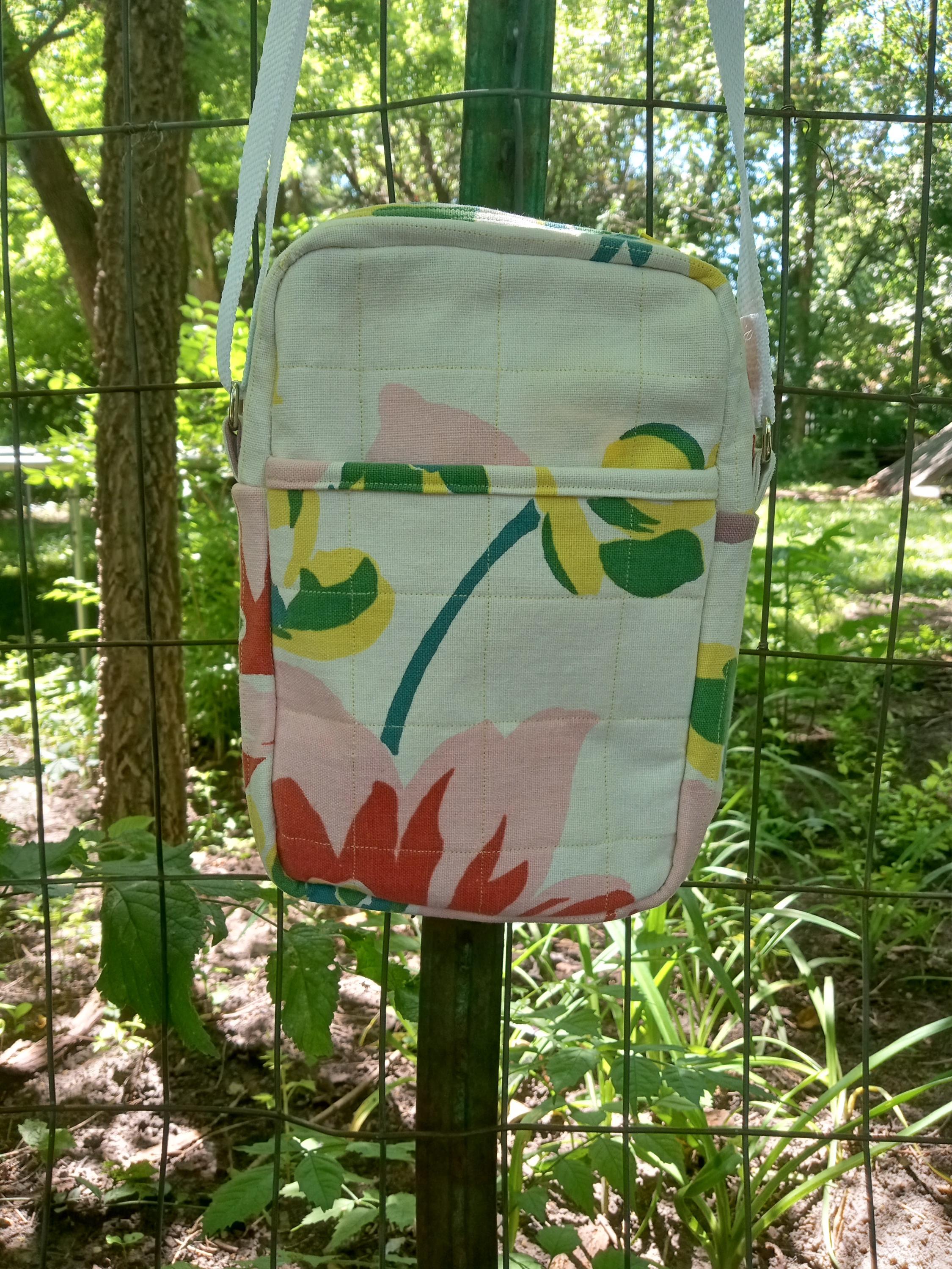 Floral, Quilted Crossbody Bag
