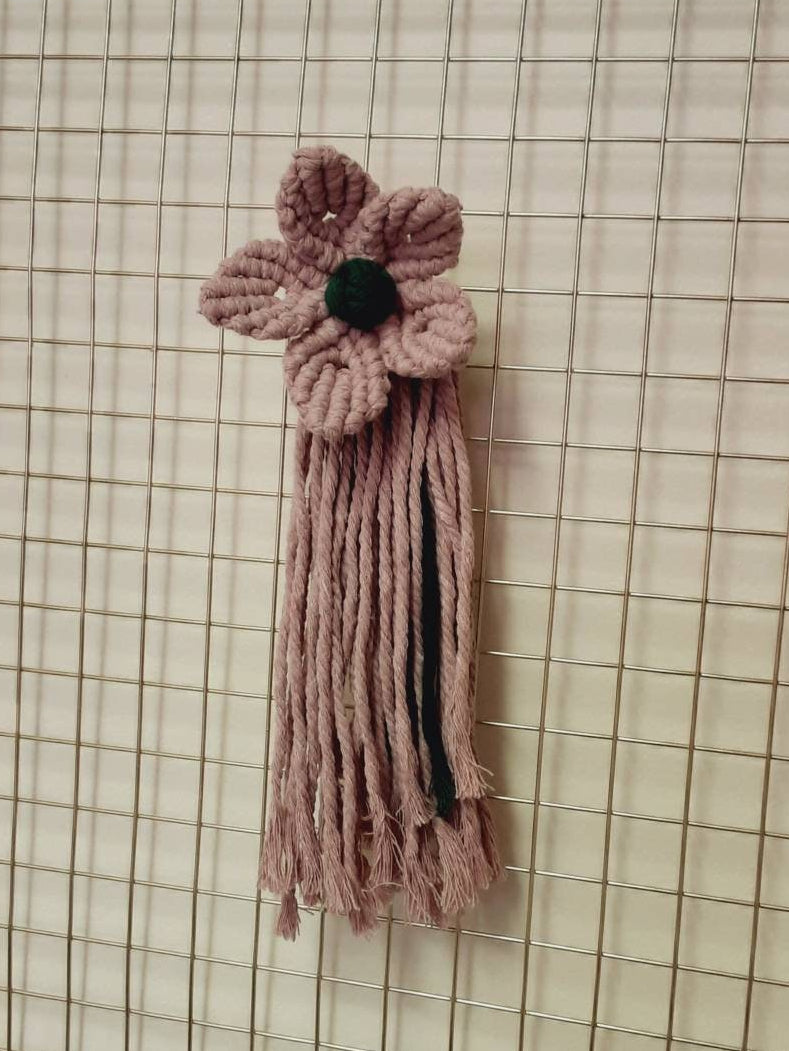 Large Macrame Flower Decor