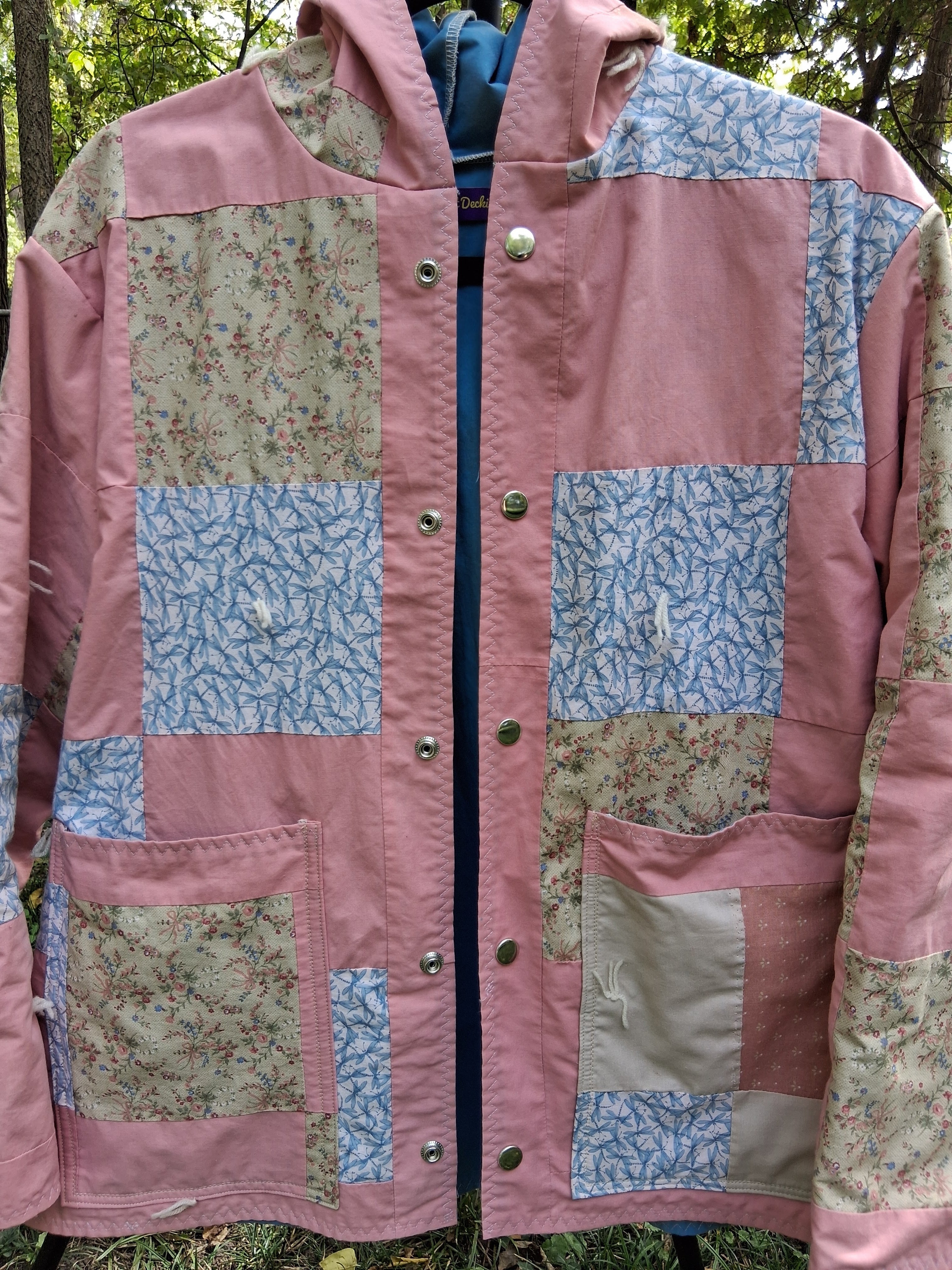 Pink Patch Quilt Coat