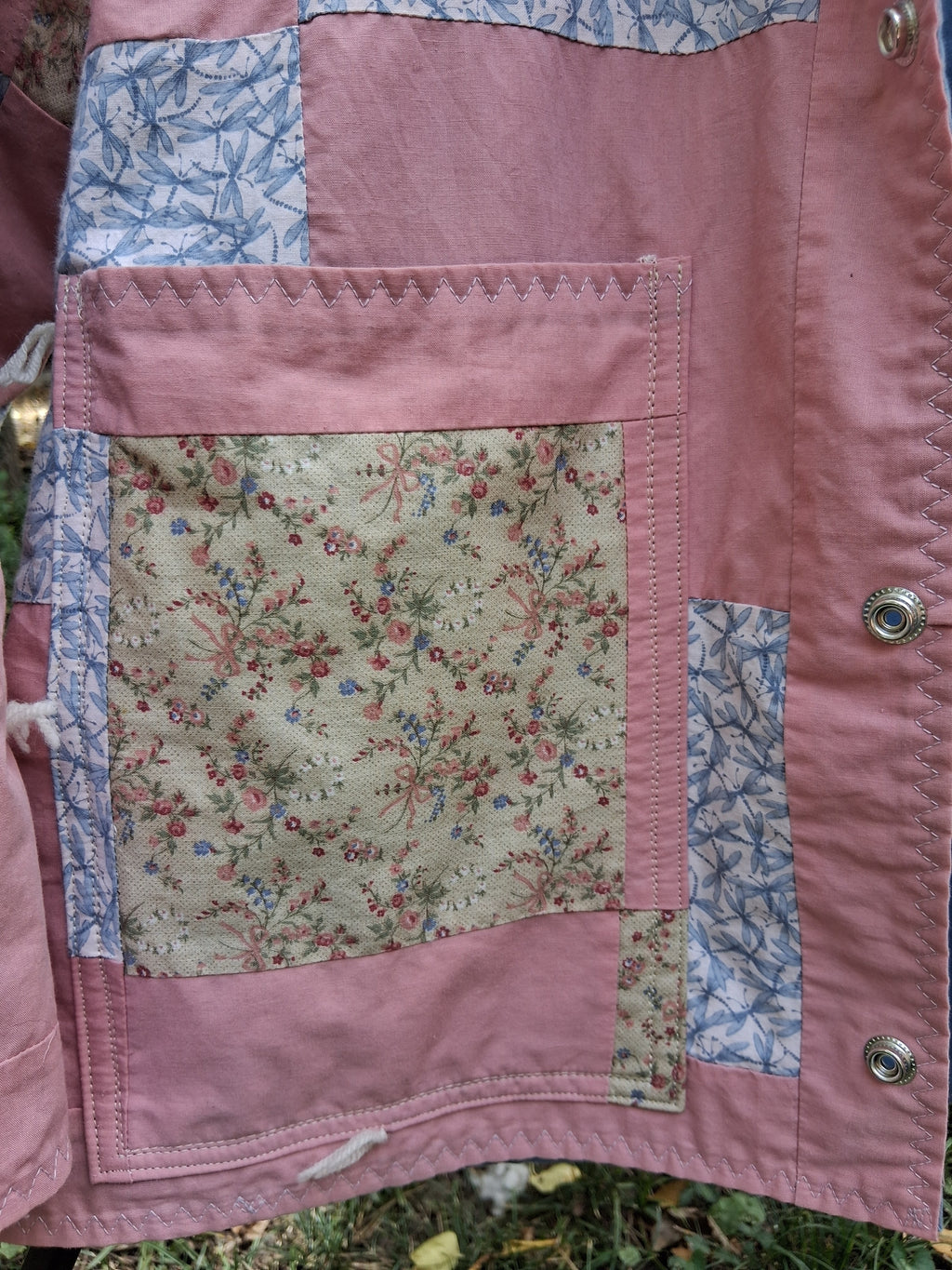 Pink Patch Quilt Coat