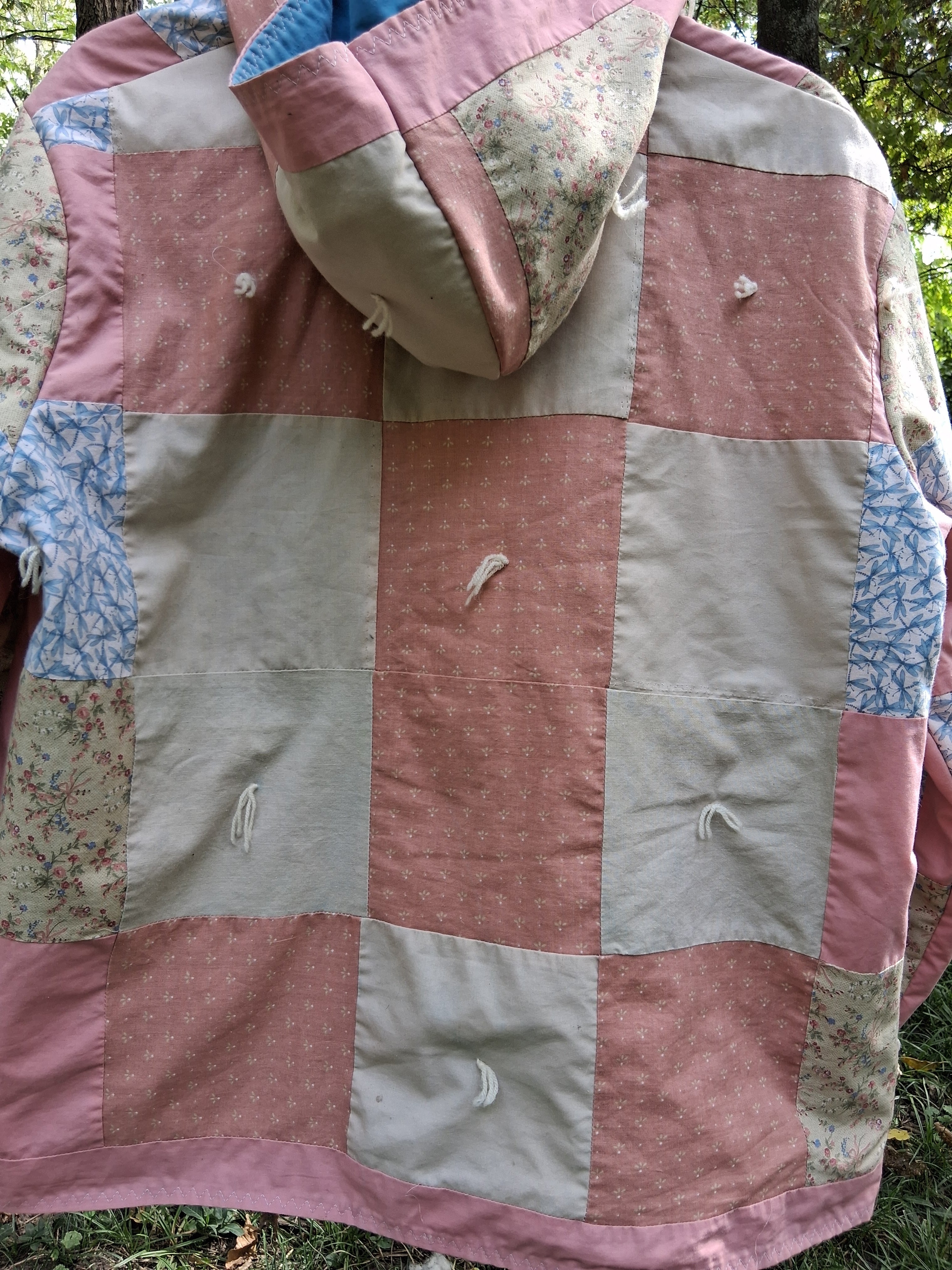 Pink Patch Quilt Coat