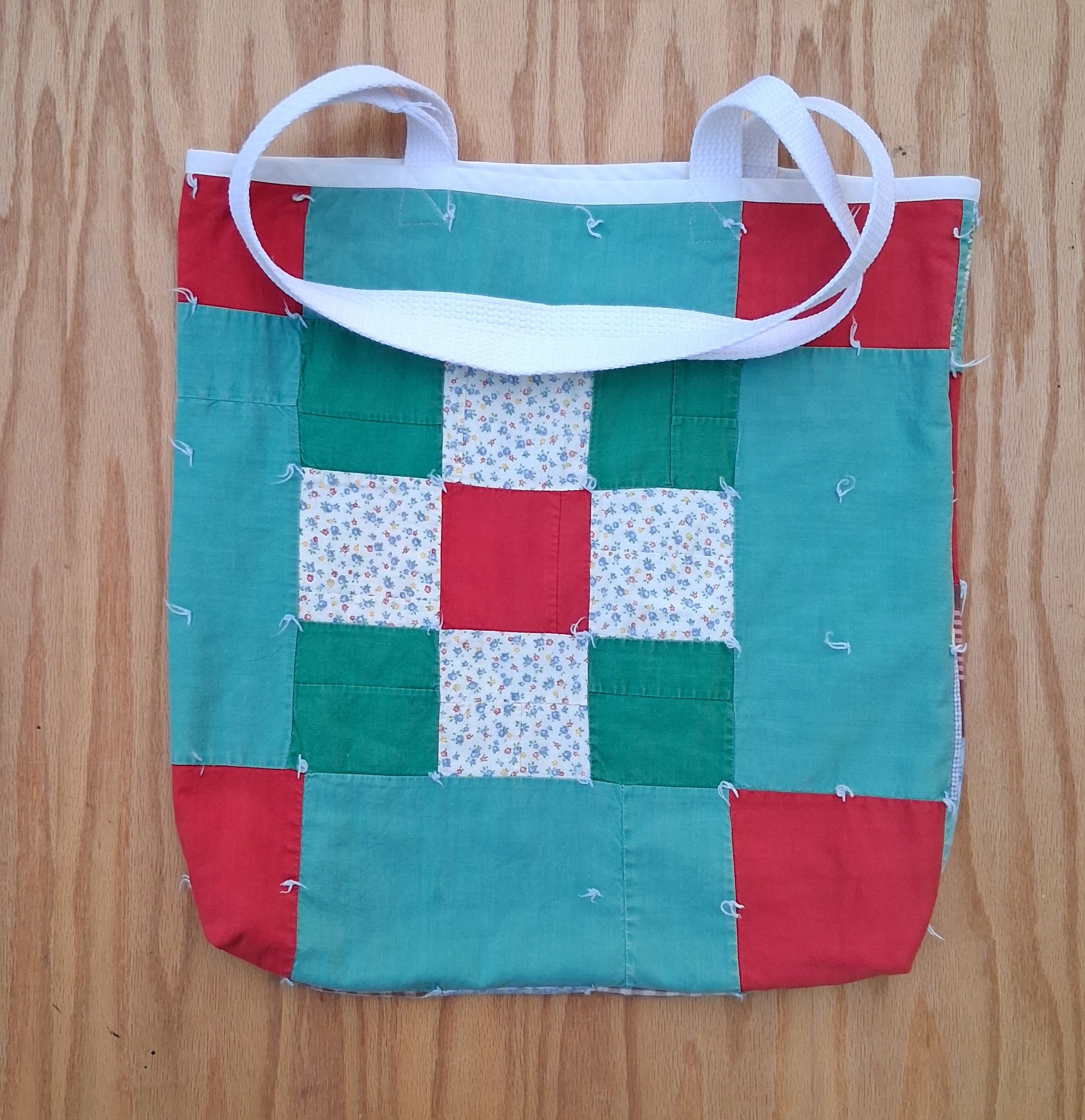 Tied, Quilted Tote Bag
