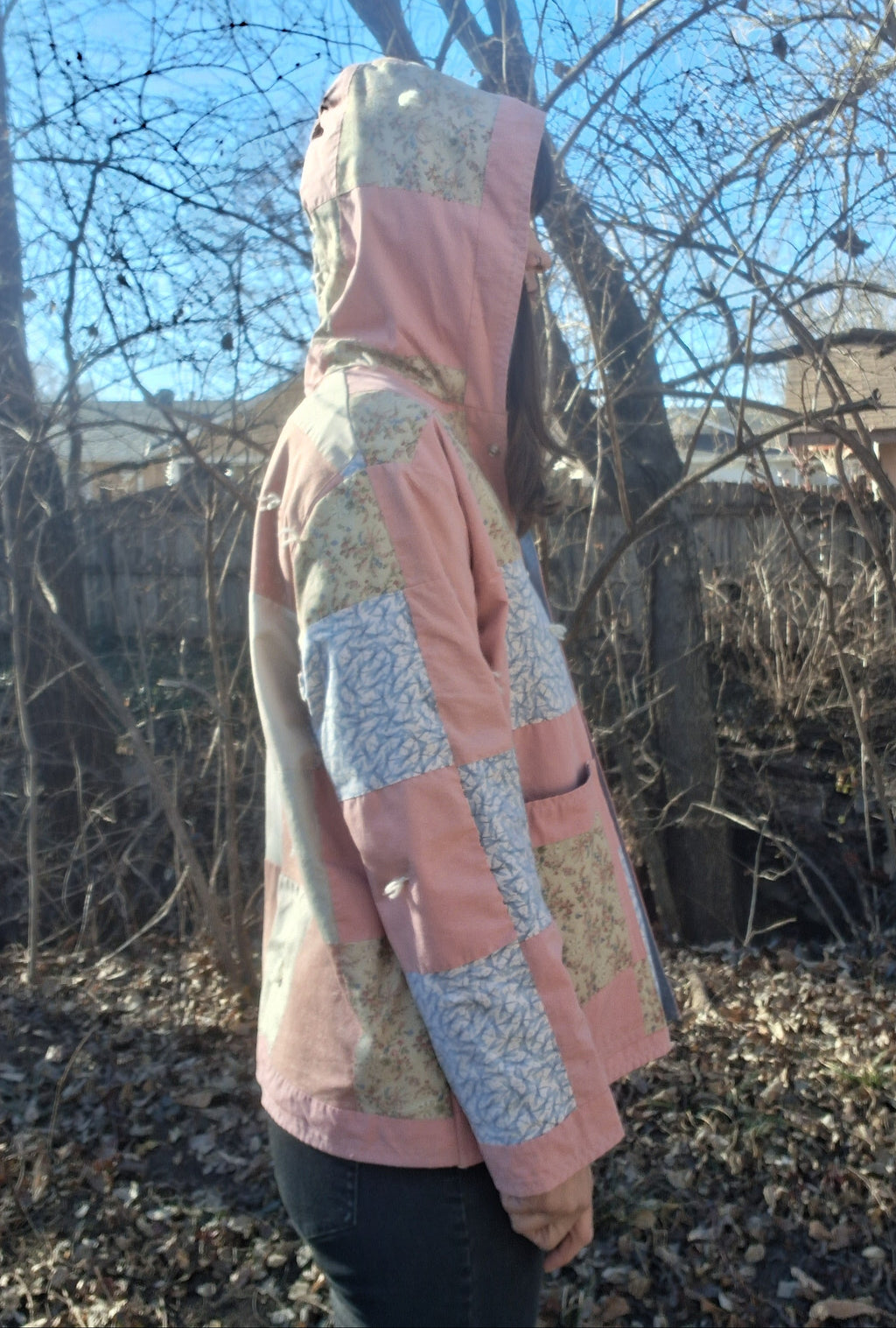Pink Patch Quilt Coat