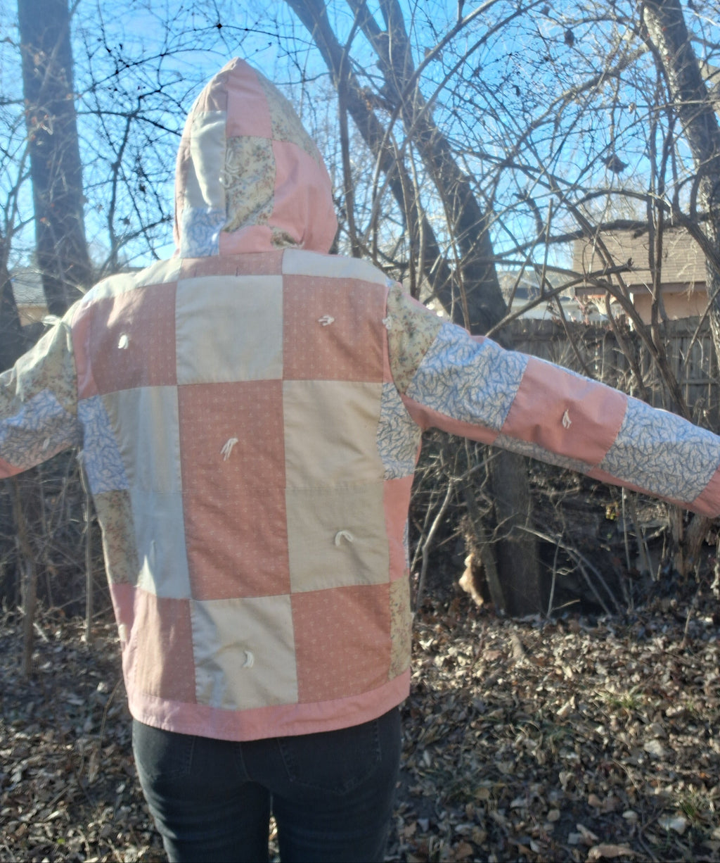 Pink Patch Quilt Coat
