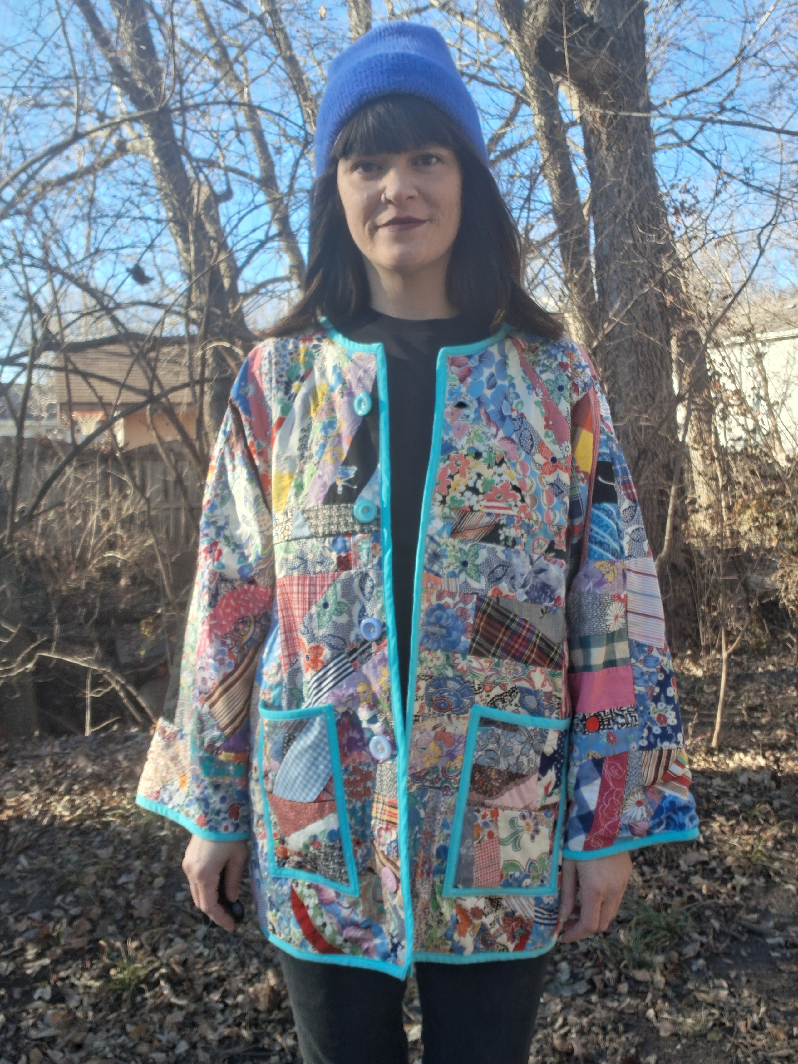 Crazy, quilt jacket