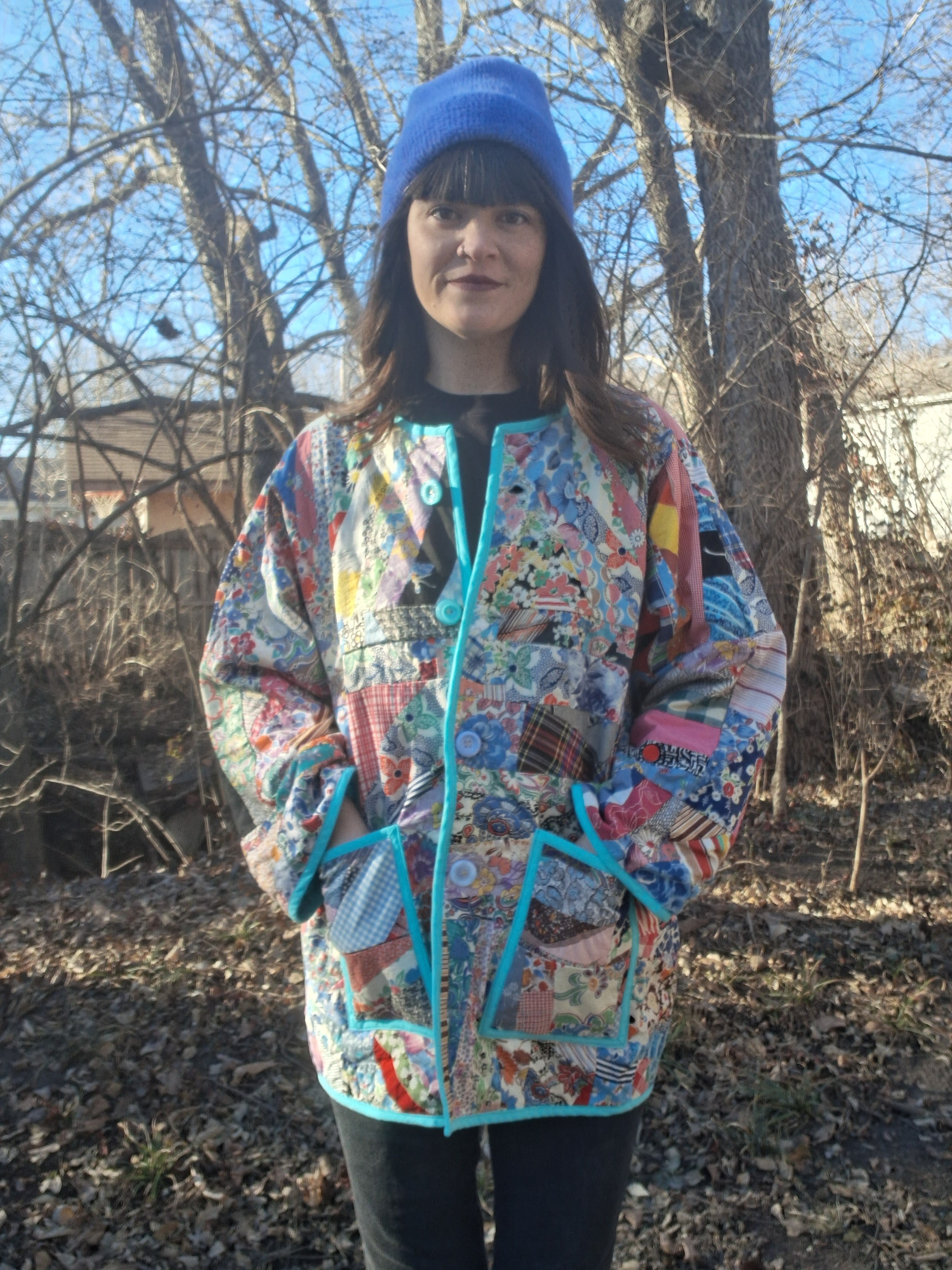 Crazy, quilt jacket