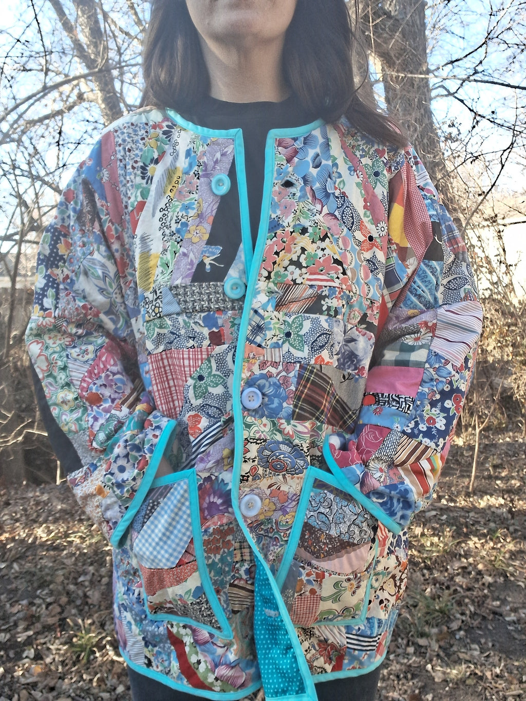 Crazy, quilt jacket
