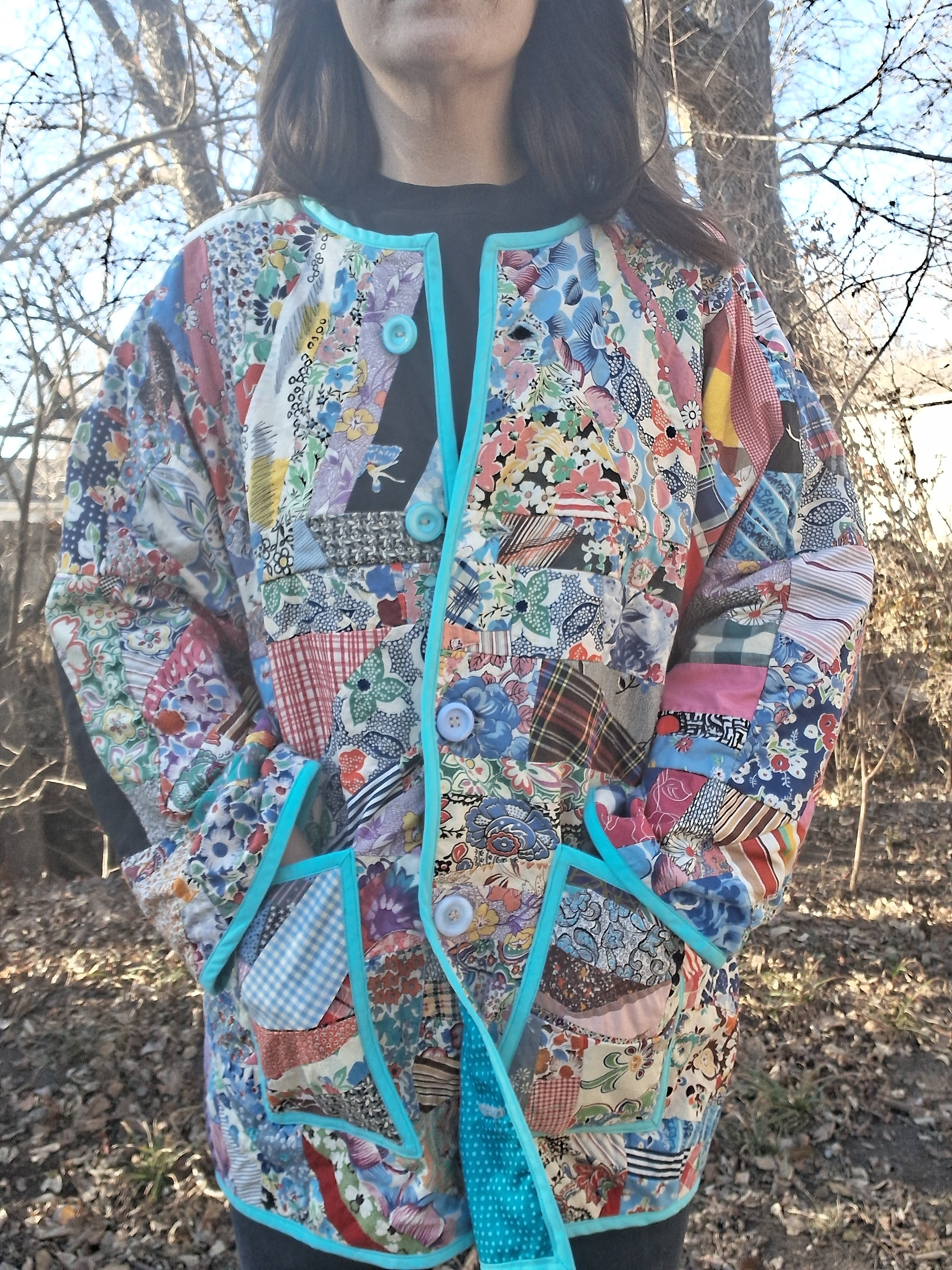 Crazy, quilt jacket