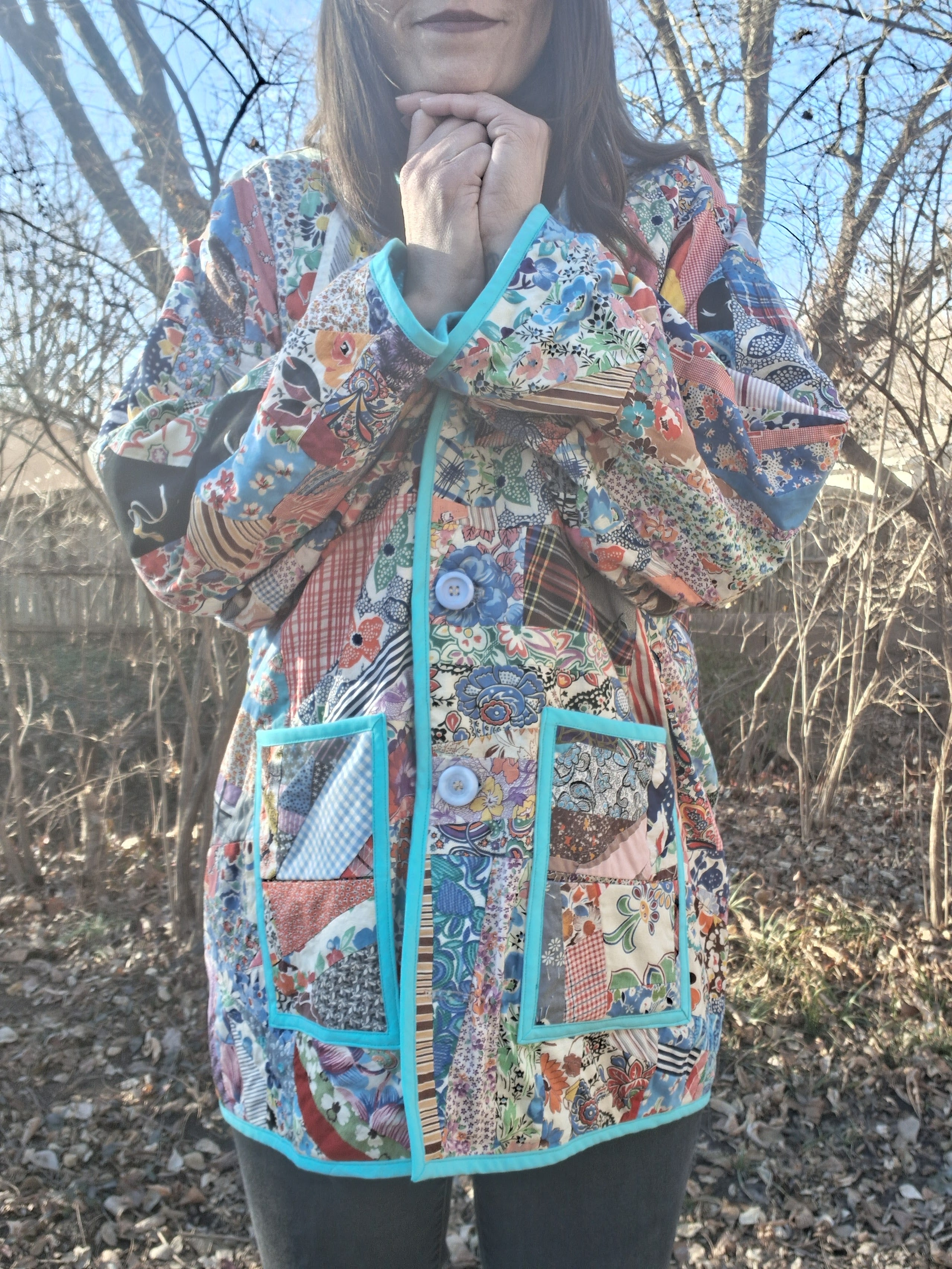 Crazy, quilt jacket
