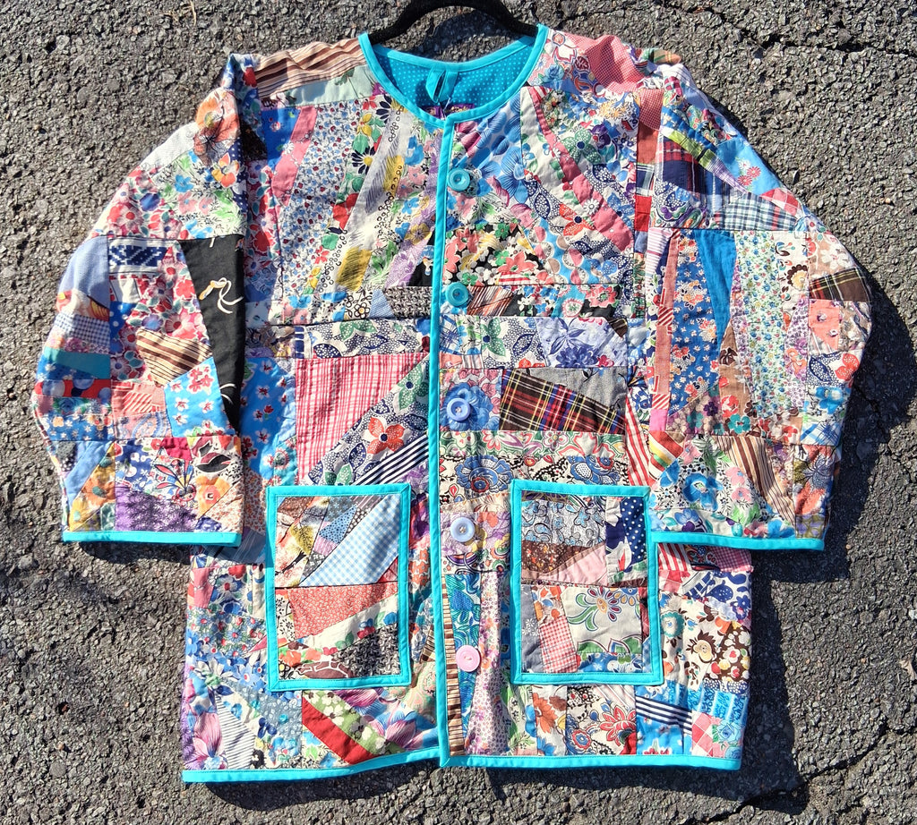 Crazy, quilt jacket