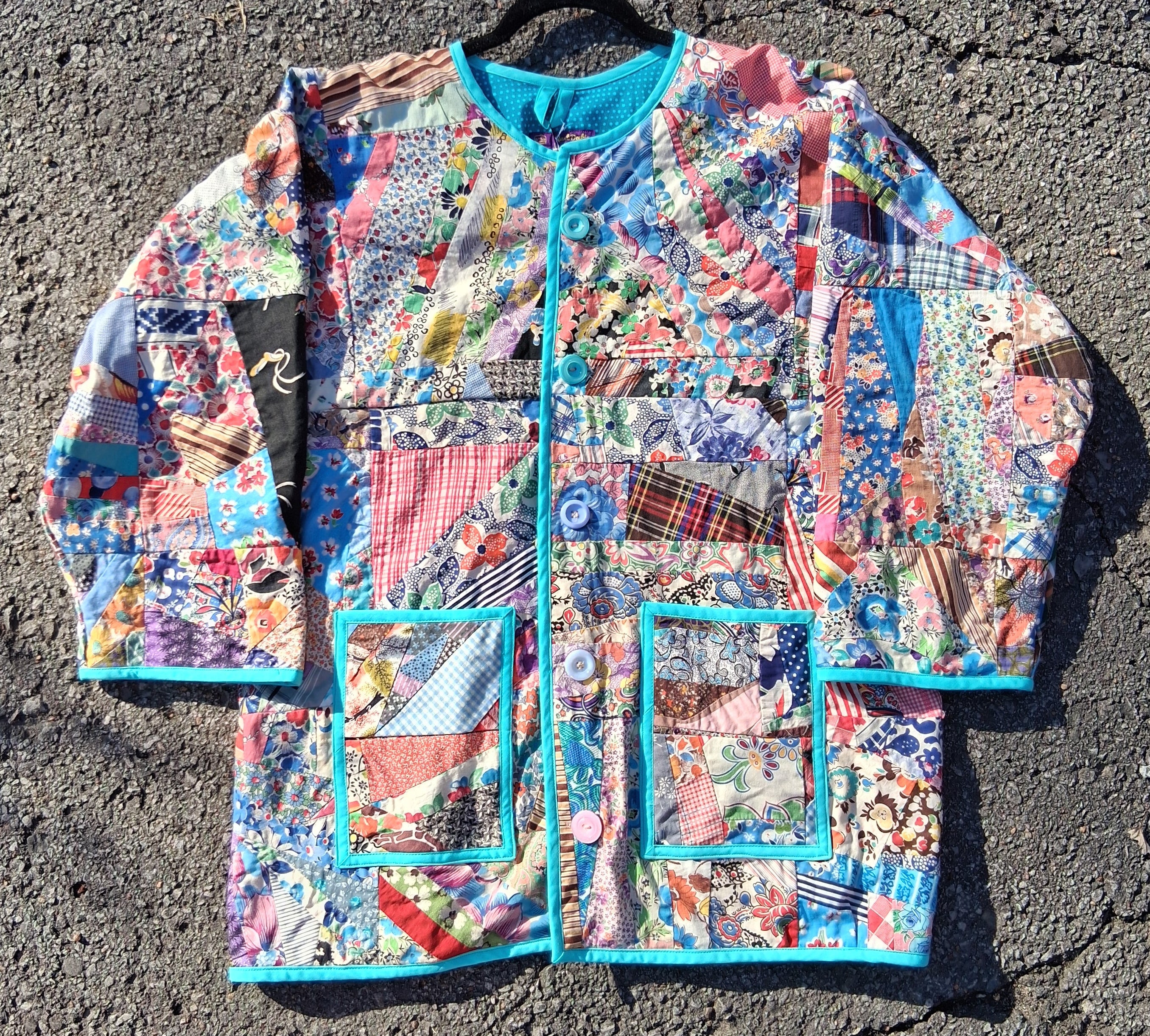 Crazy, quilt jacket