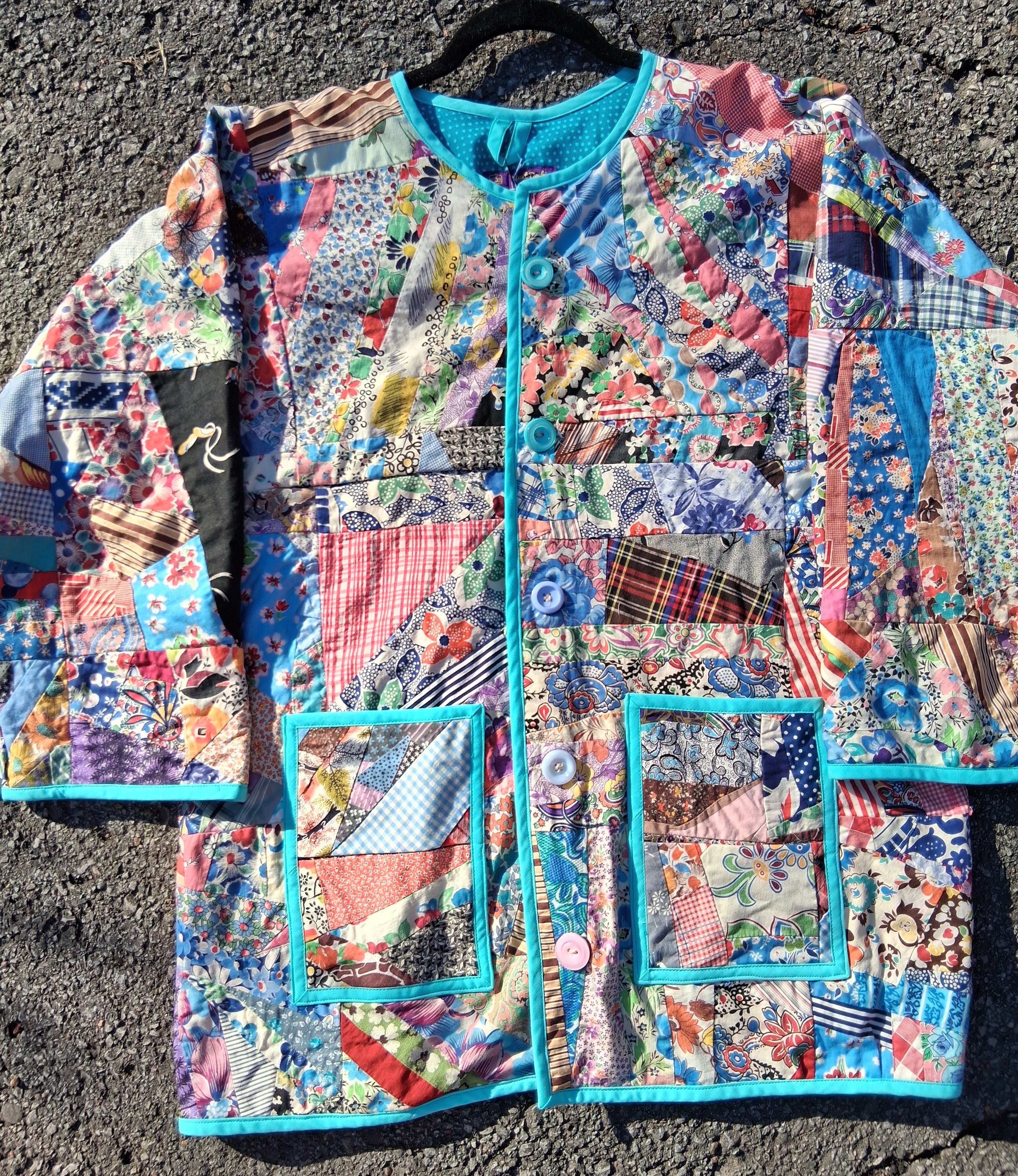 Crazy, quilt jacket