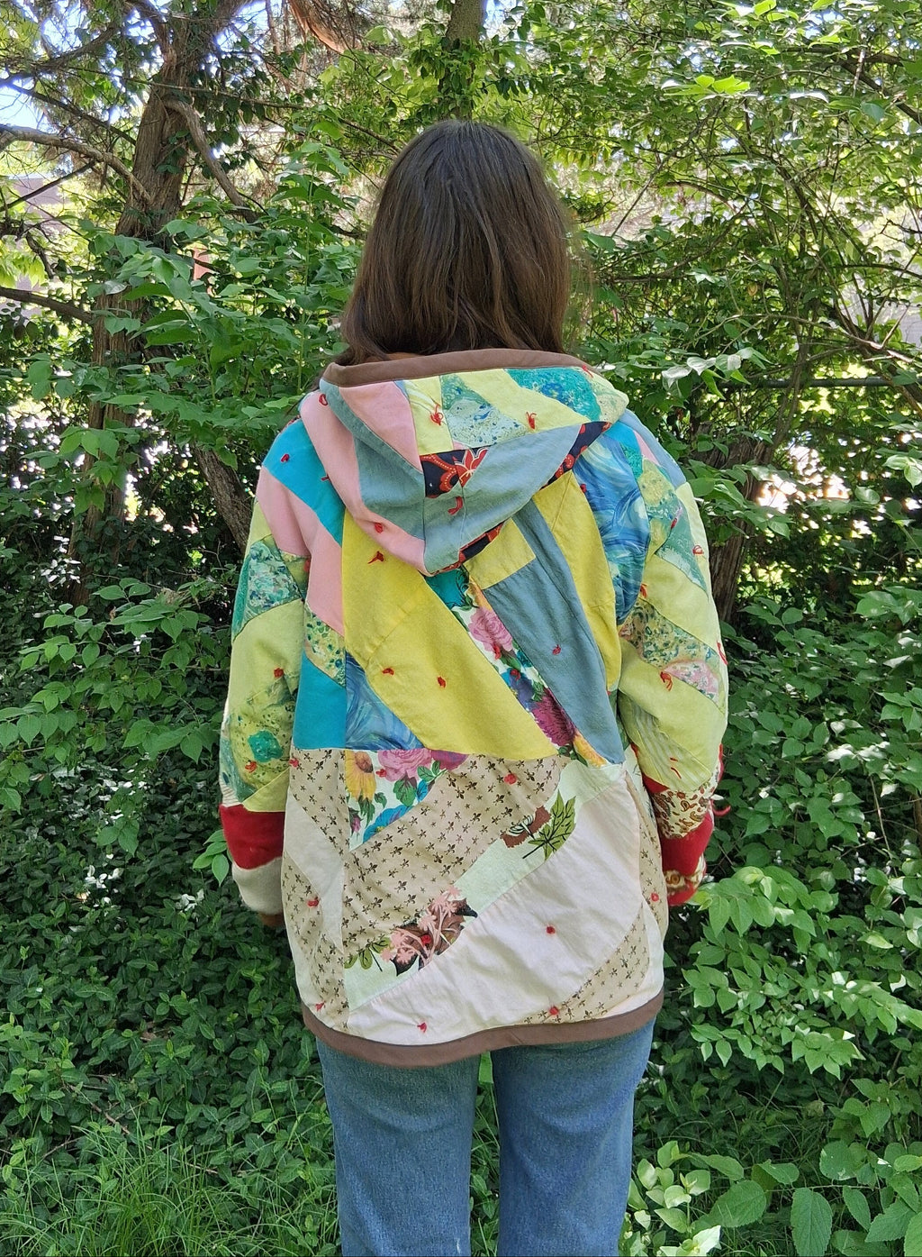 Abstract quilt coat