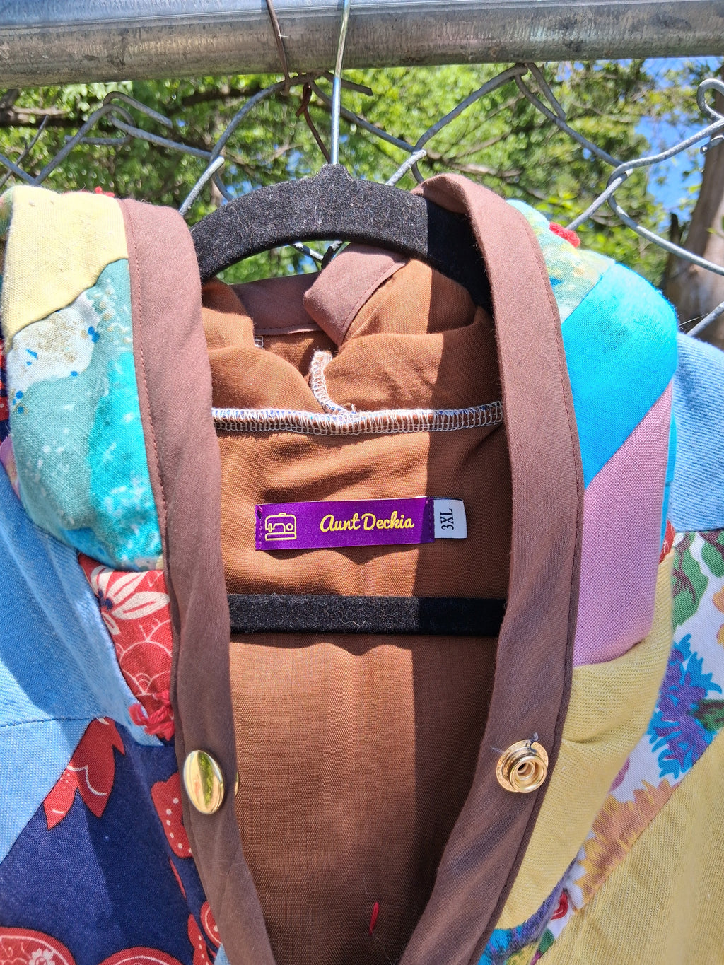 Abstract quilt coat