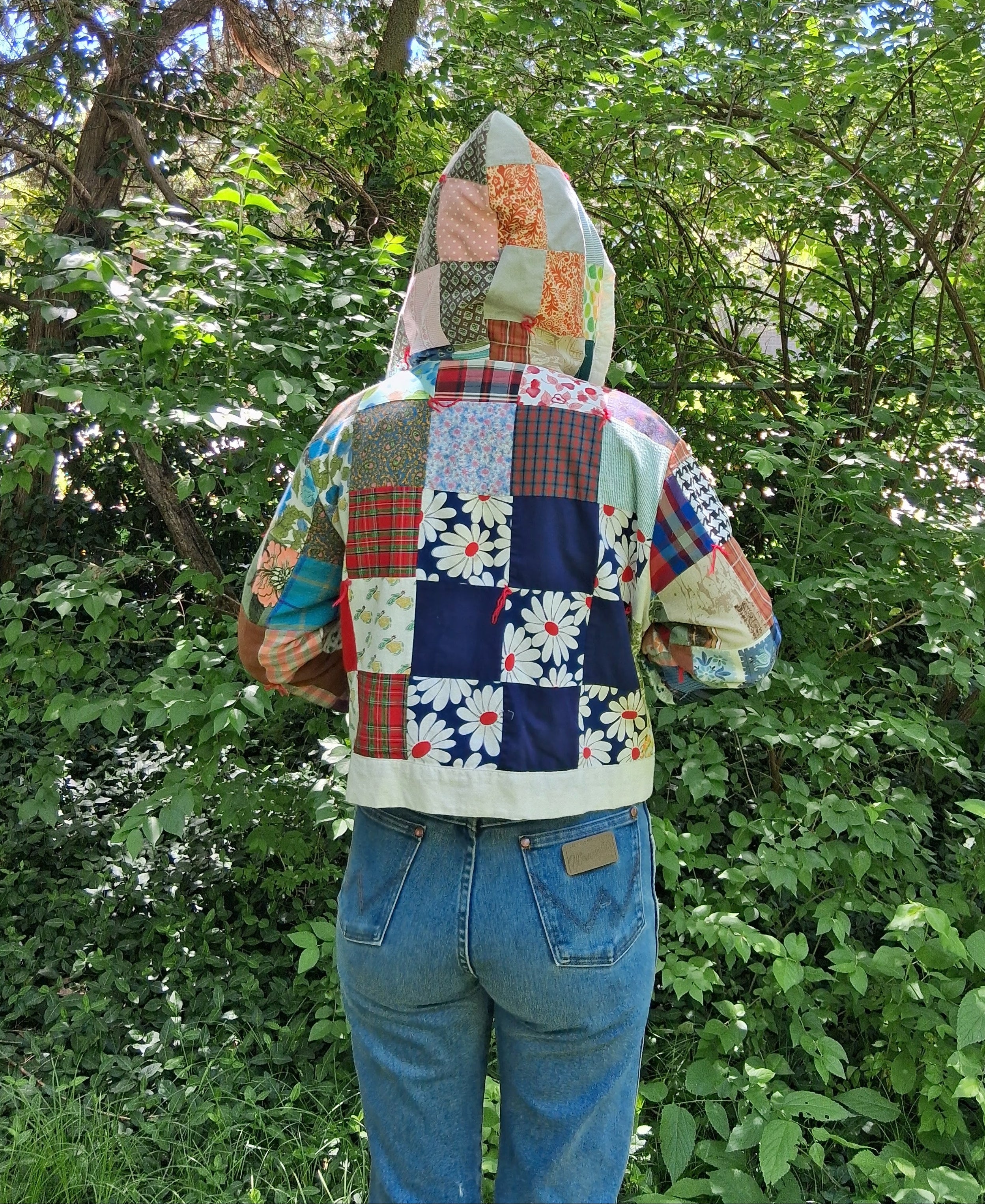 Cropped quilt coat