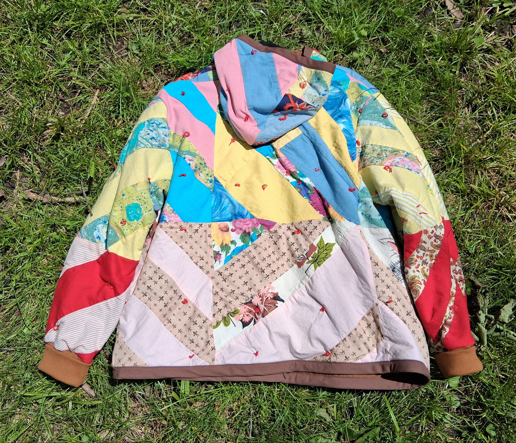 Abstract quilt coat