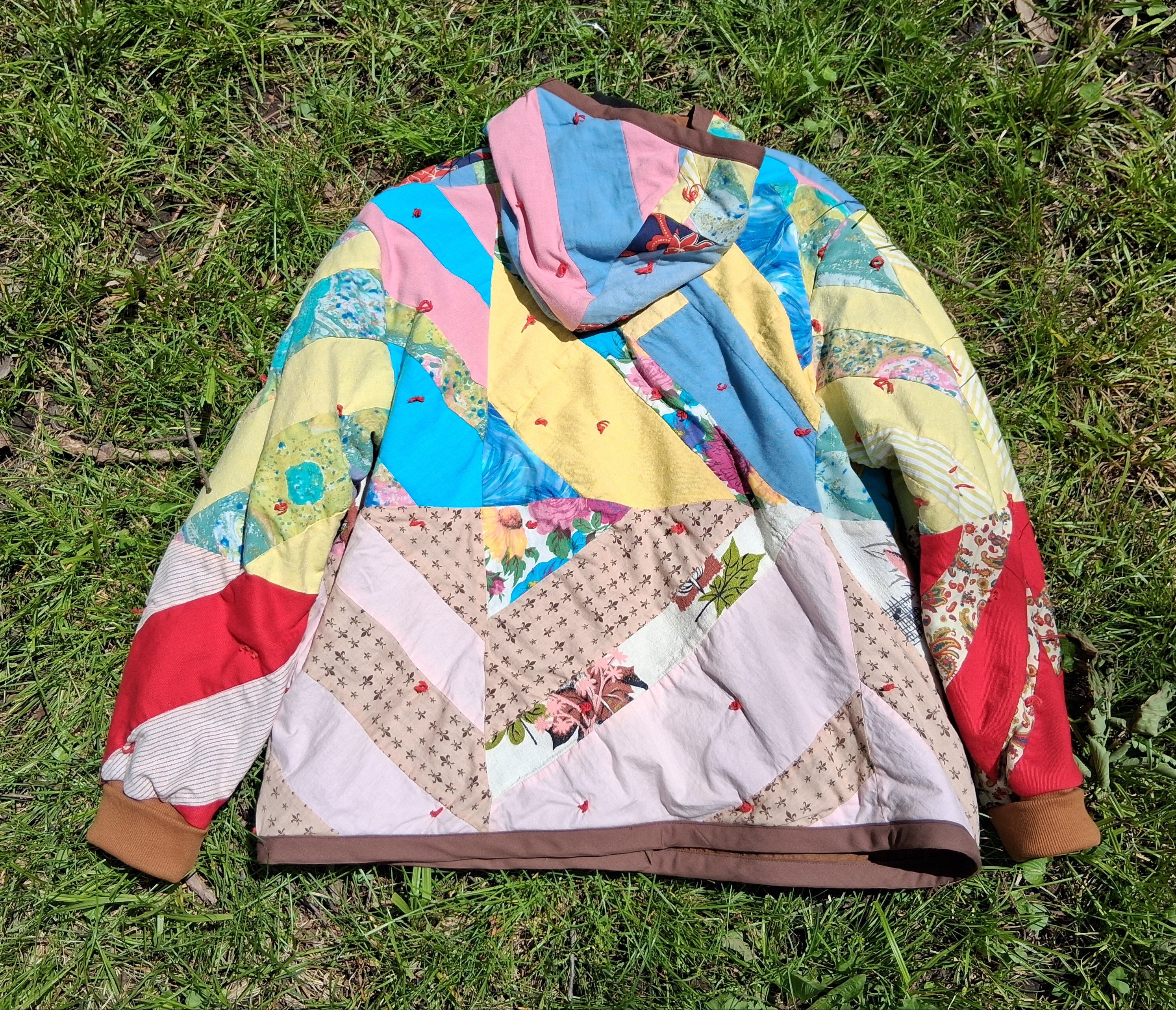 Abstract quilt coat