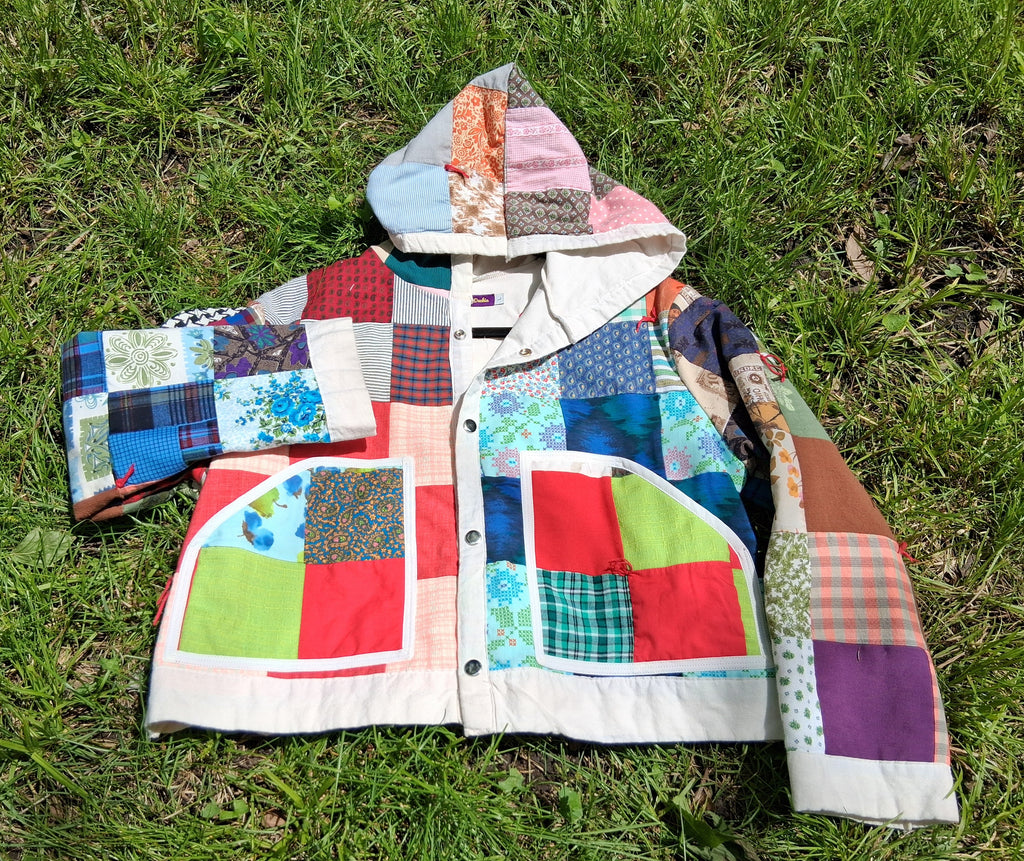 Cropped quilt coat