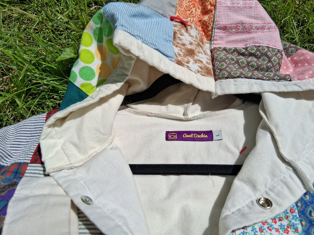 Cropped quilt coat