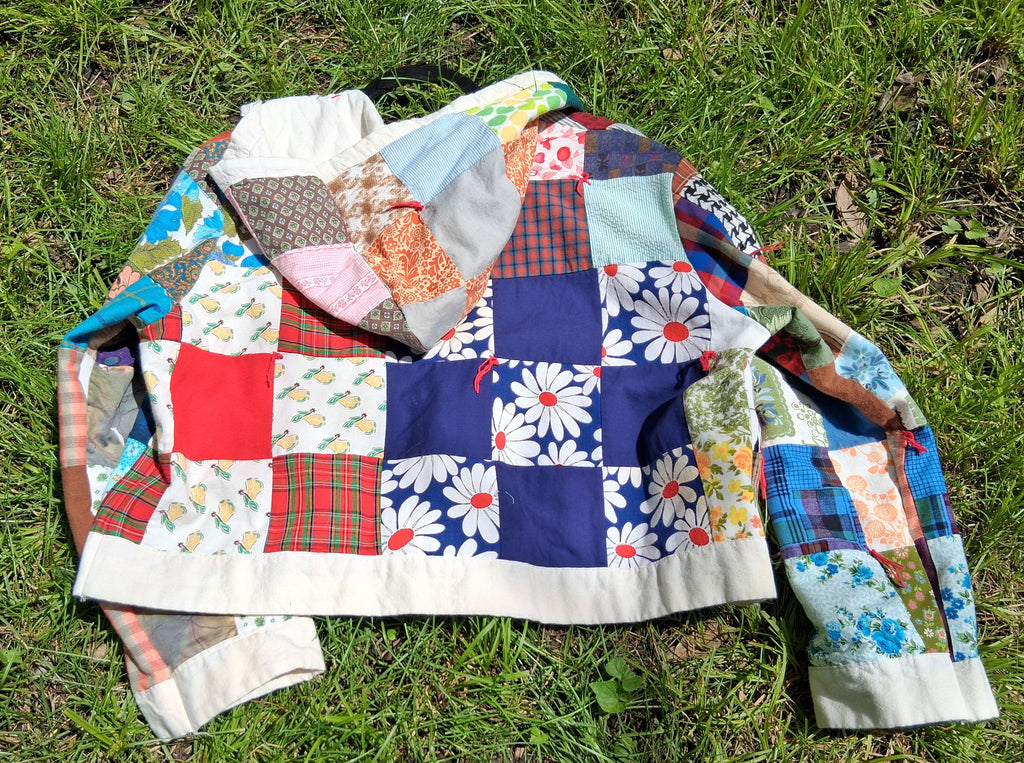 Cropped quilt coat