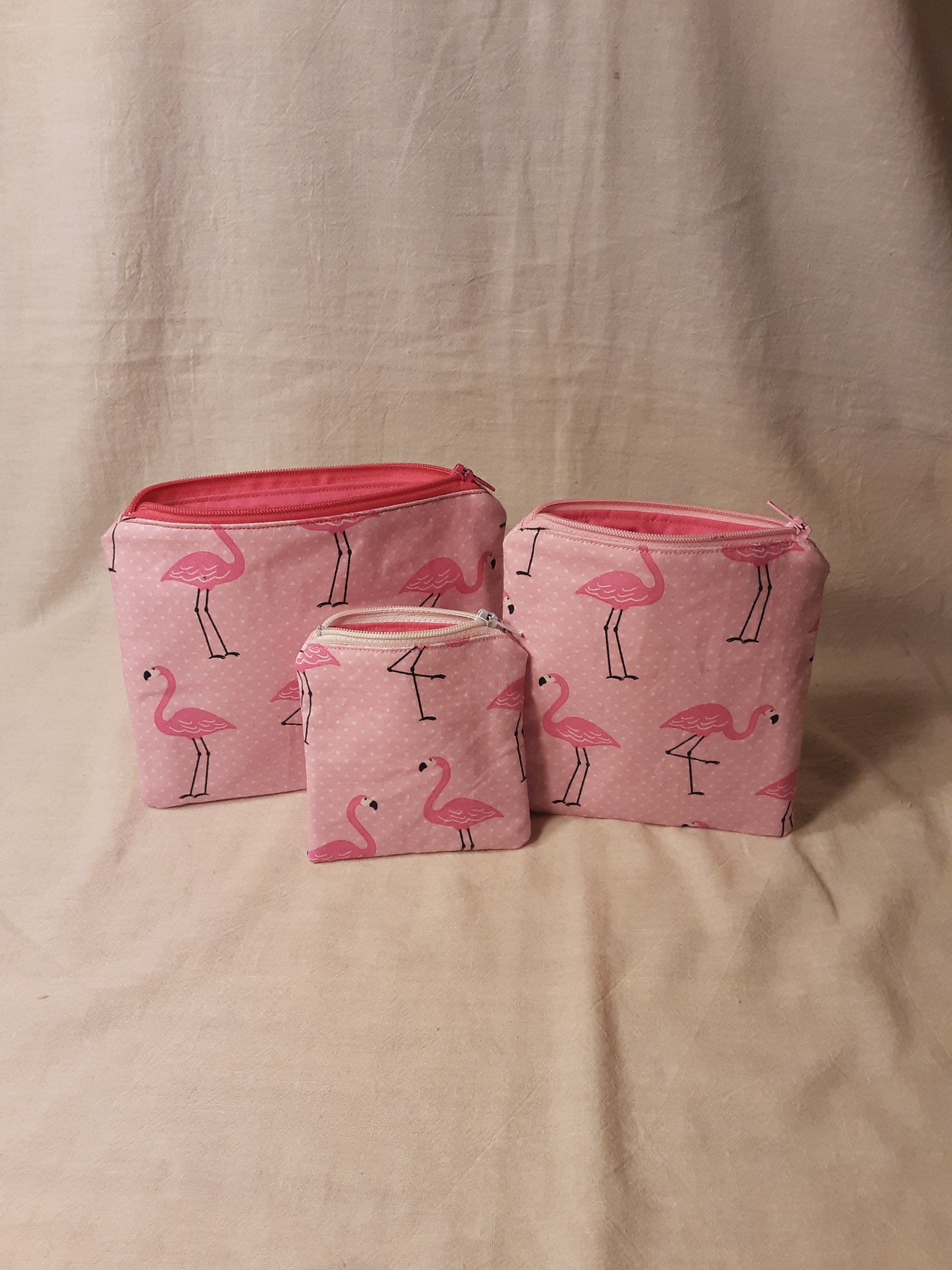 Pink Flamingo Zipper Pouch