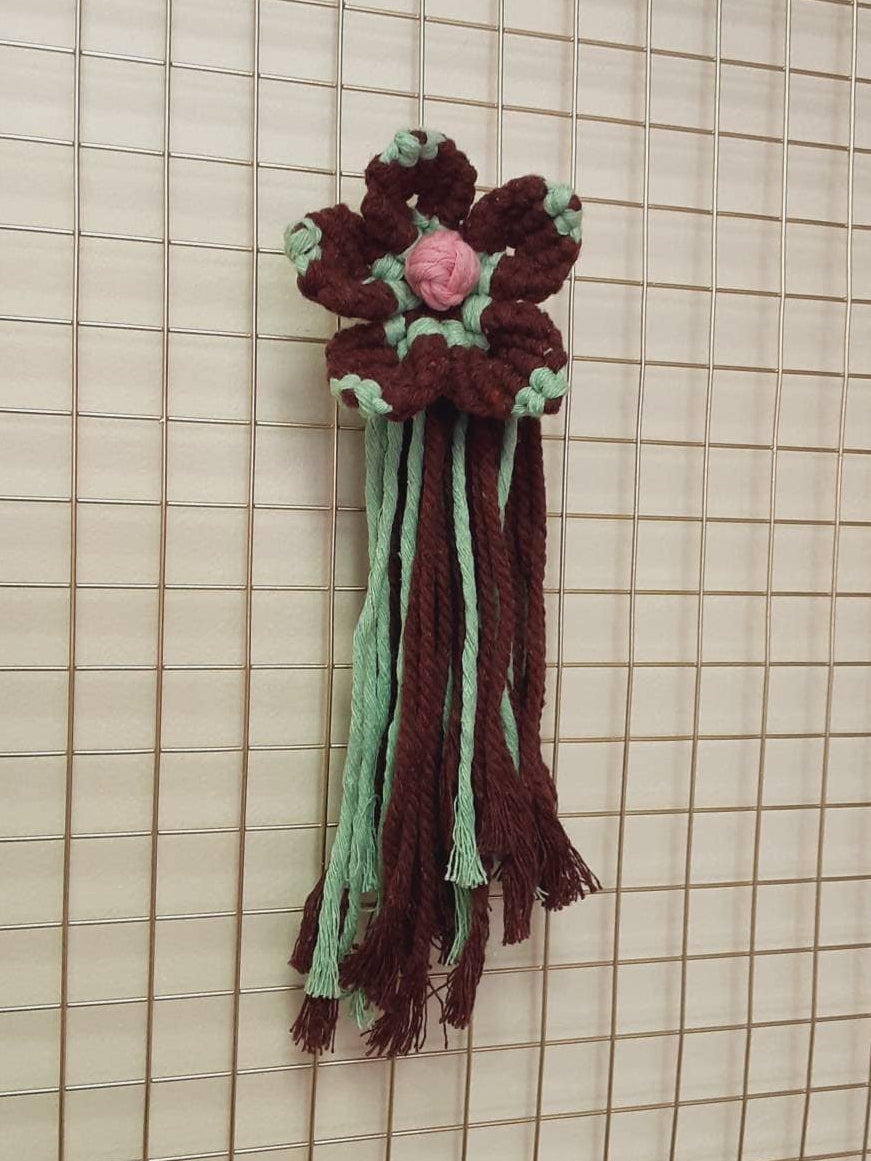 Large Macrame Flower Decor