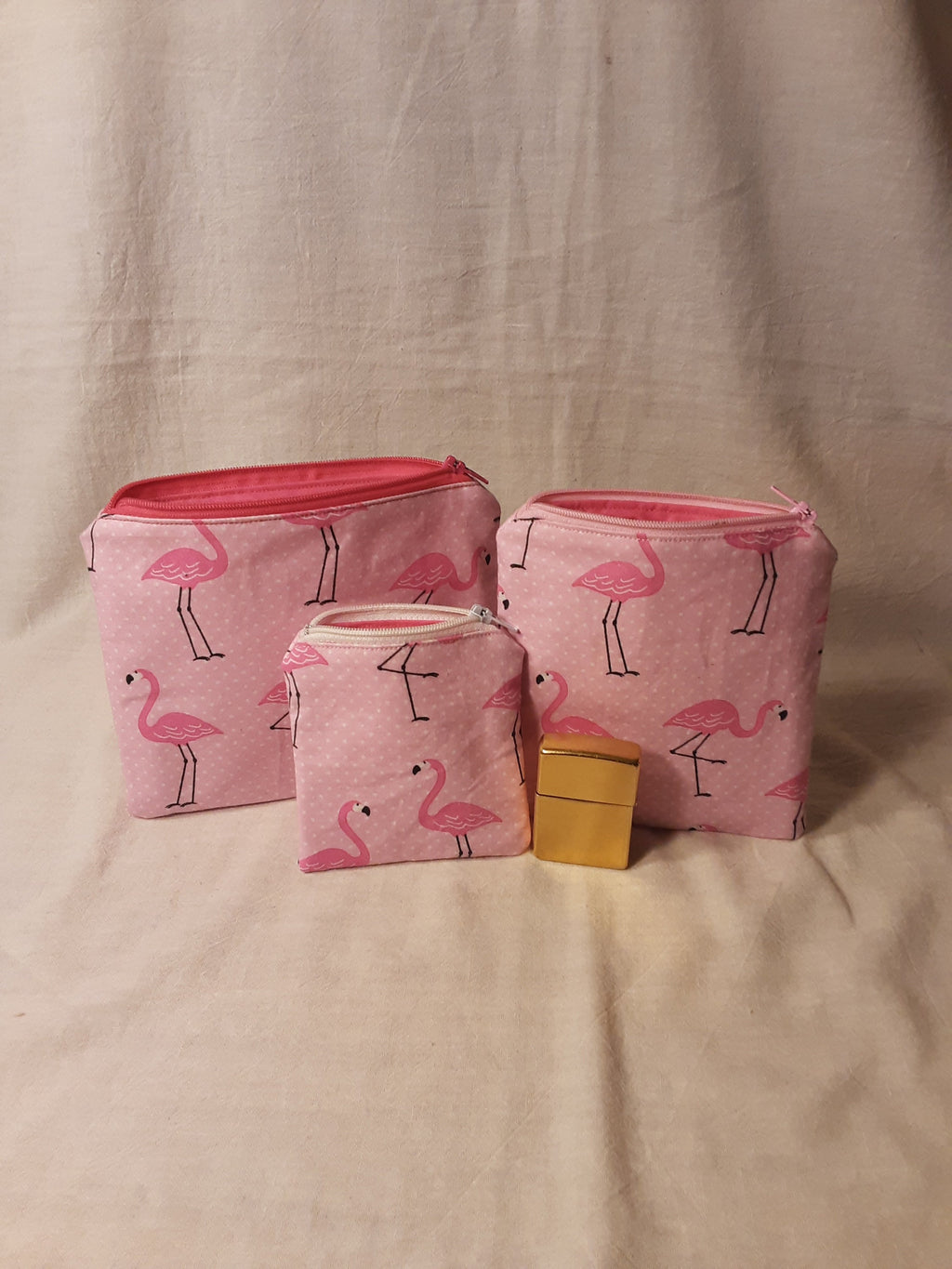 Pink Flamingo Zipper Pouch