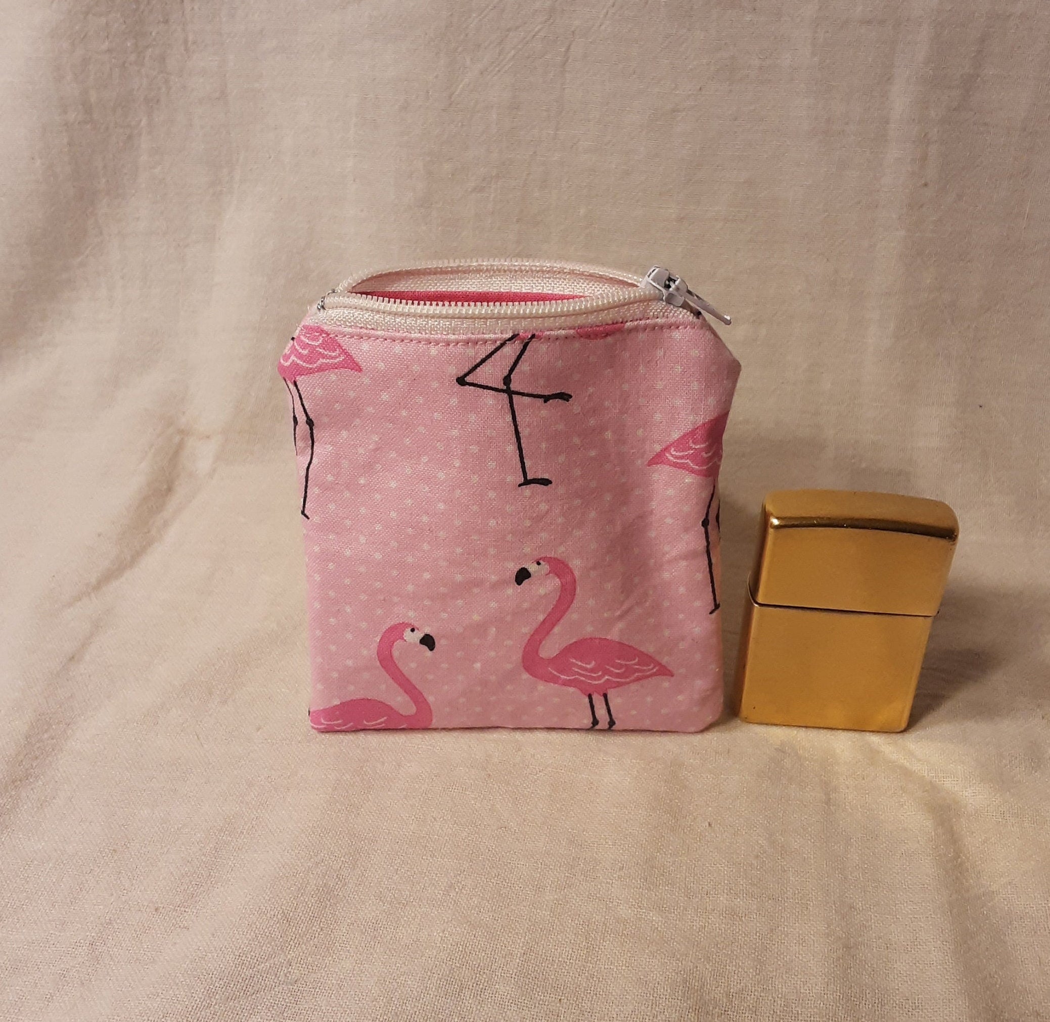 Pink Flamingo Zipper Pouch