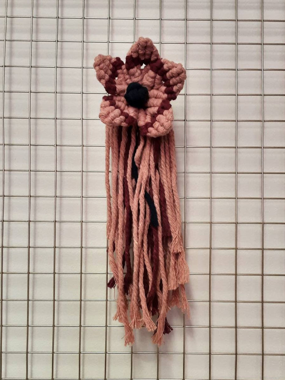 Large Macrame Flower Decor