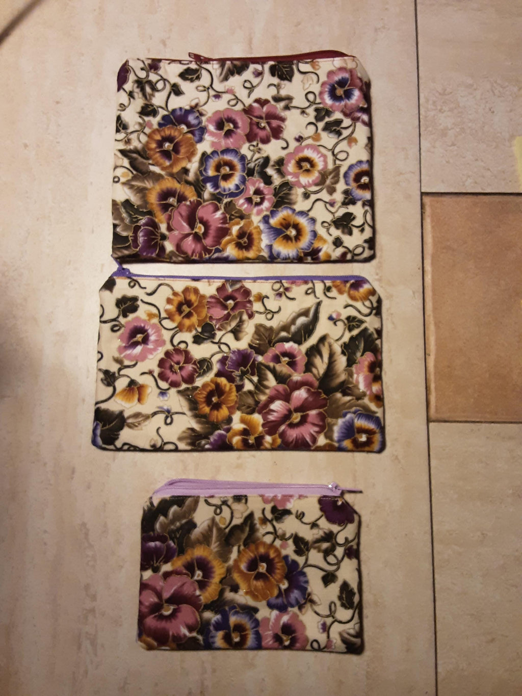 Floral Zipper Pouch
