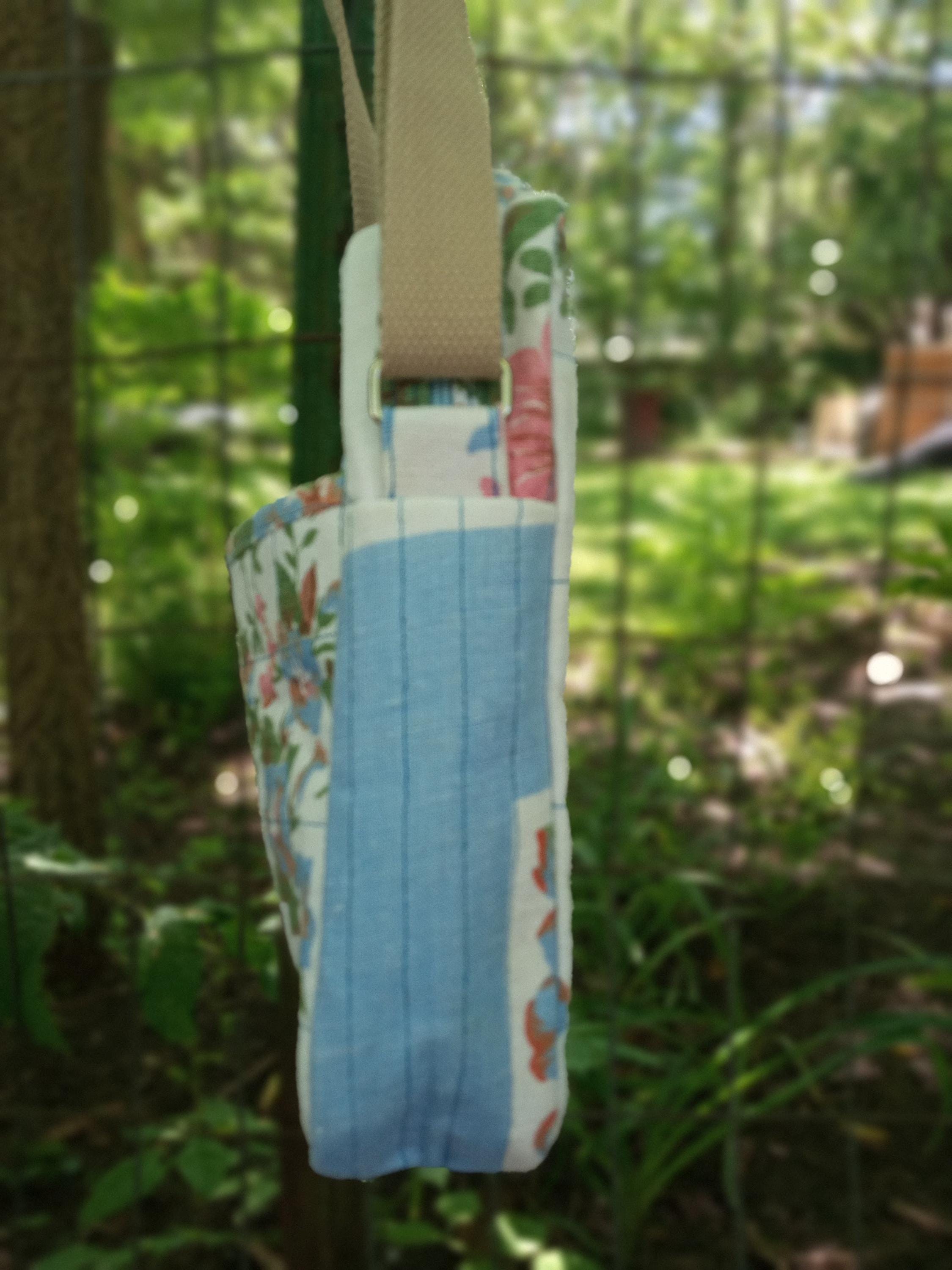 Floral crossbody bag, quilted bag