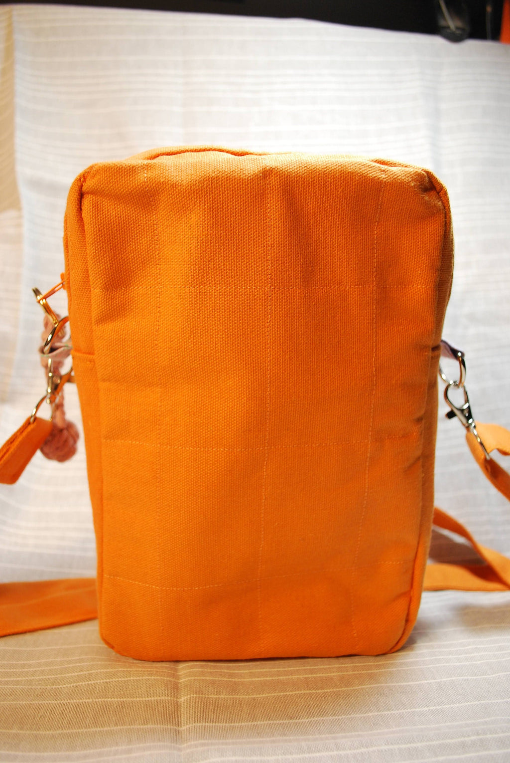 Orange, Floral Crossbody Bag