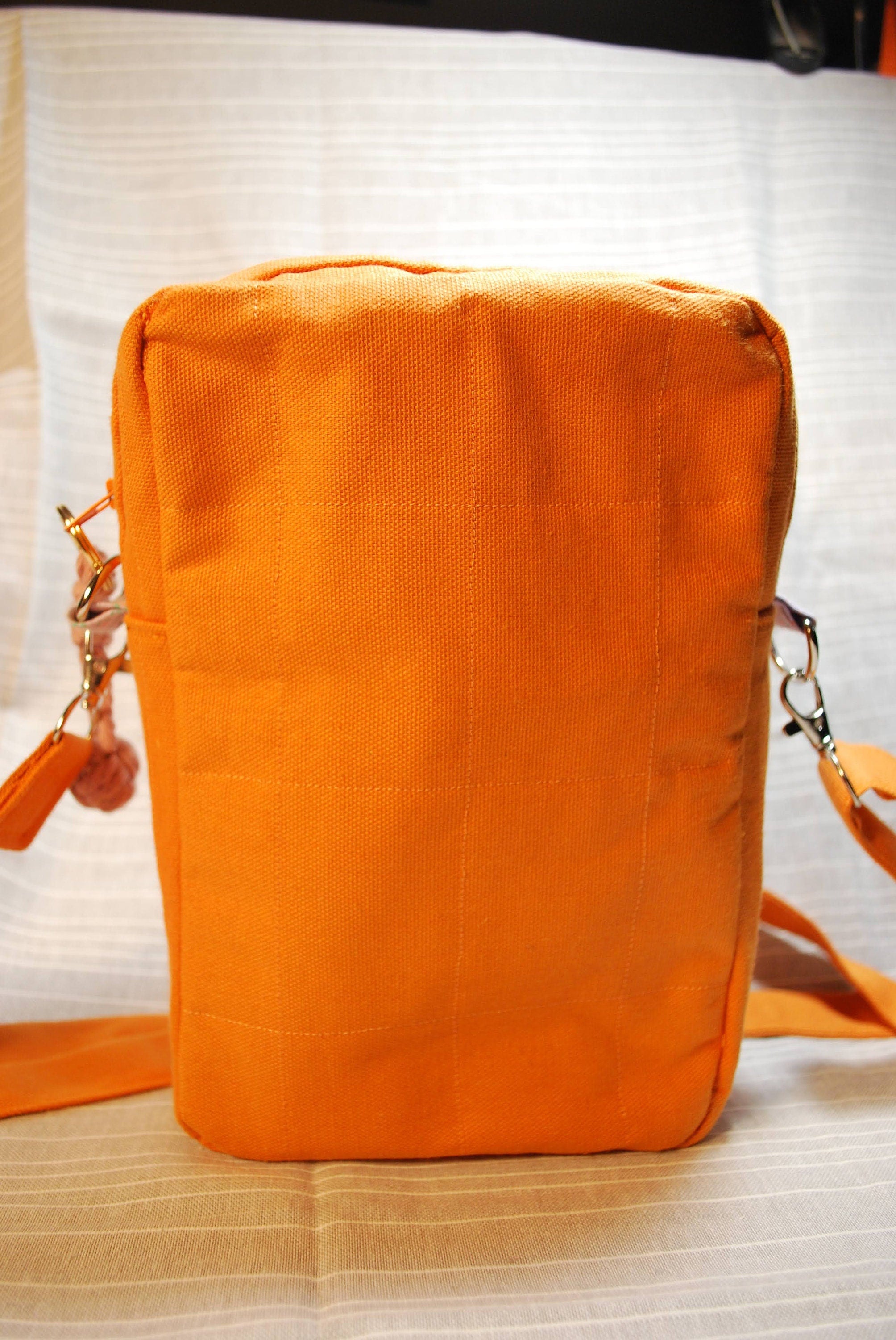 Orange, Floral Crossbody Bag