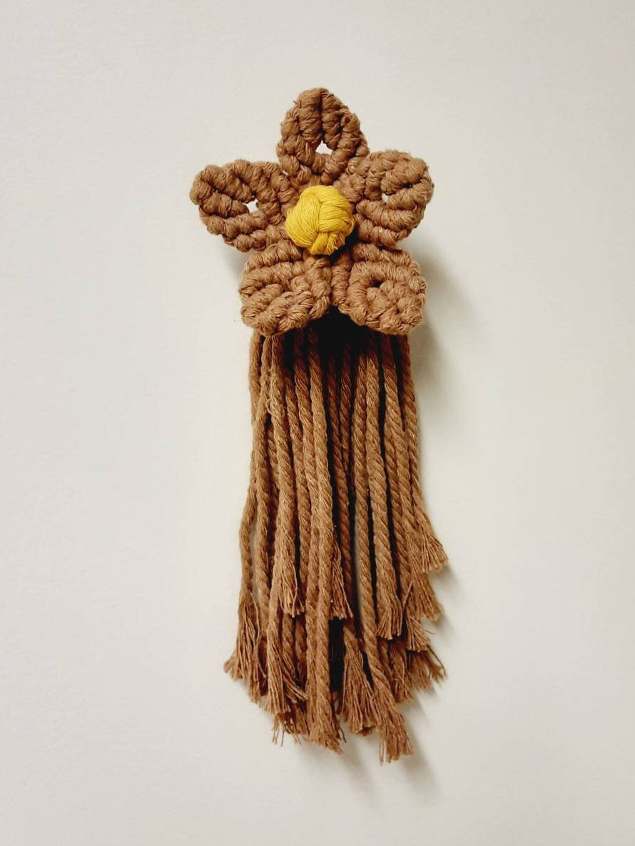 Small Macrame Flower Decor