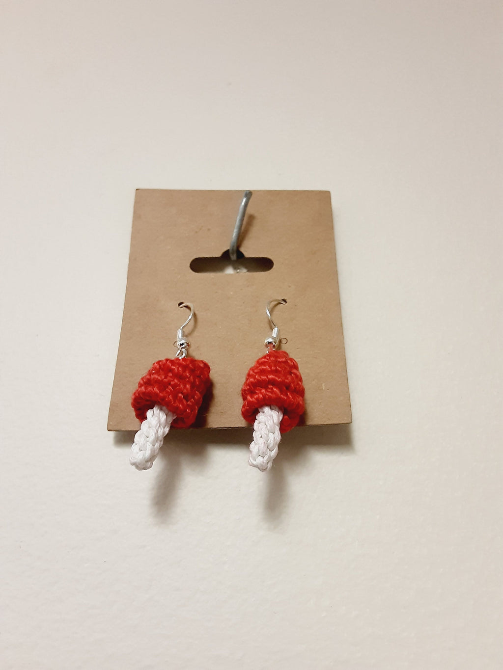 Macrame Mushroom Earrings