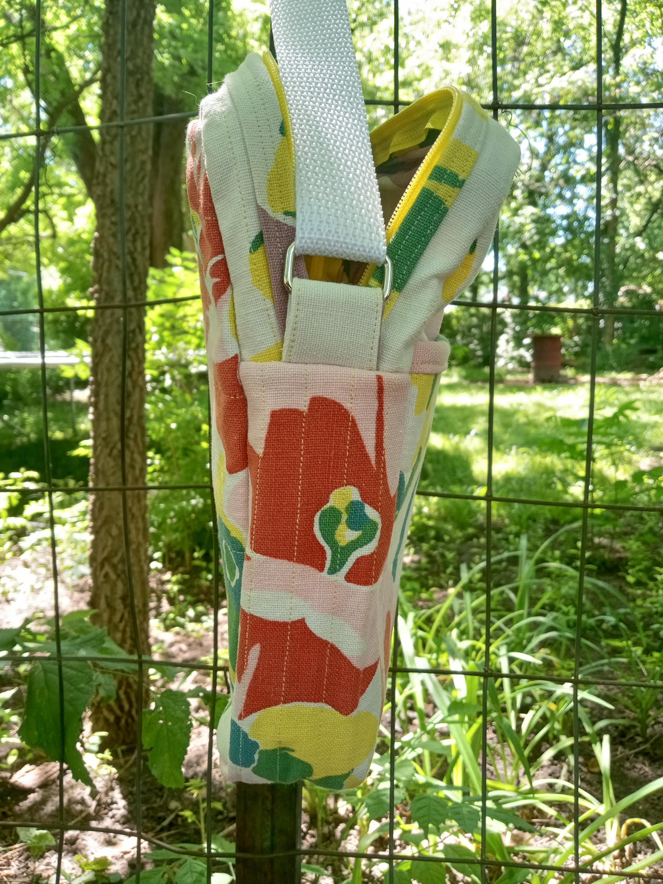 Floral, Quilted Crossbody Bag