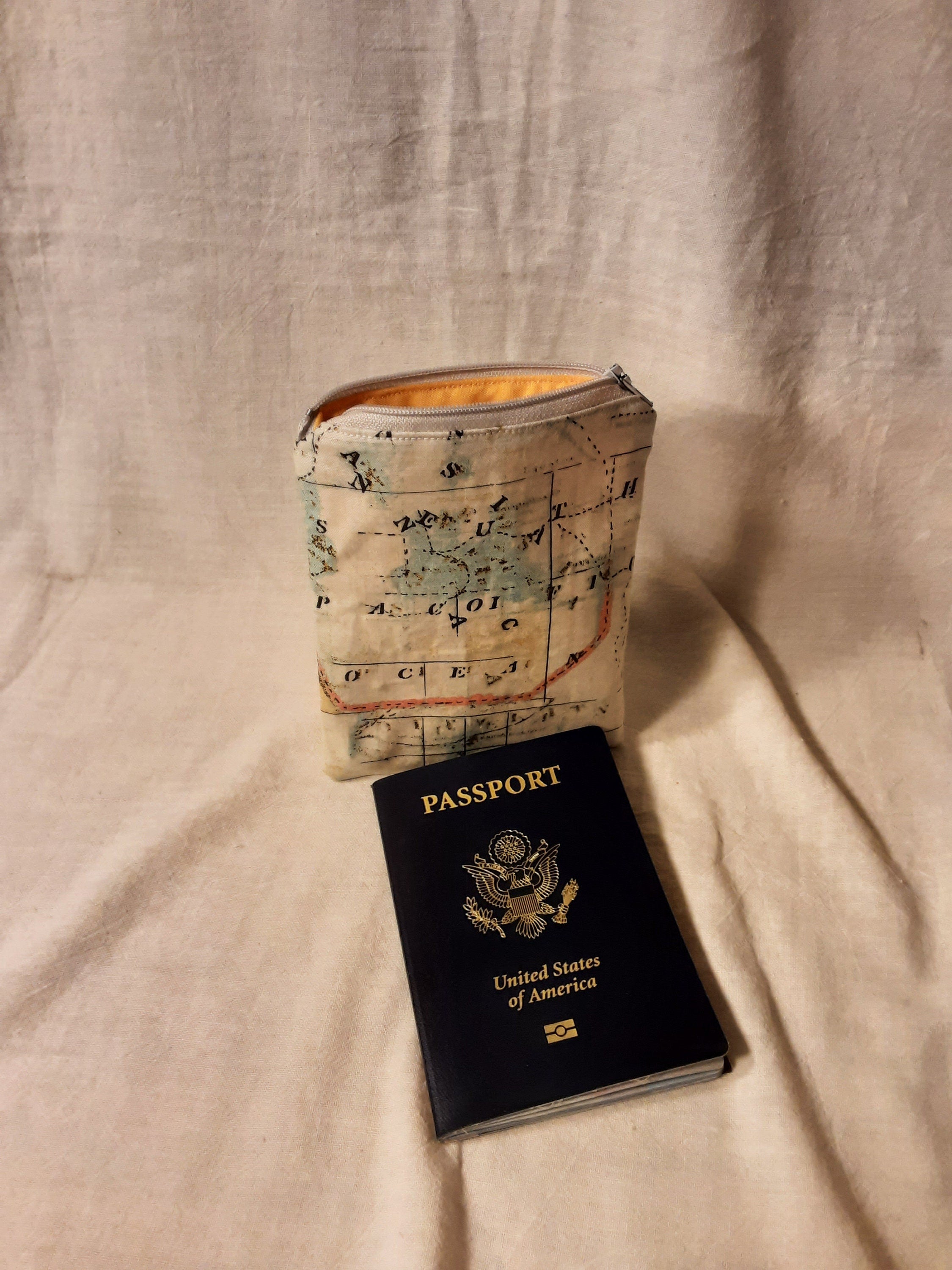 World Map Zipper Pouch
