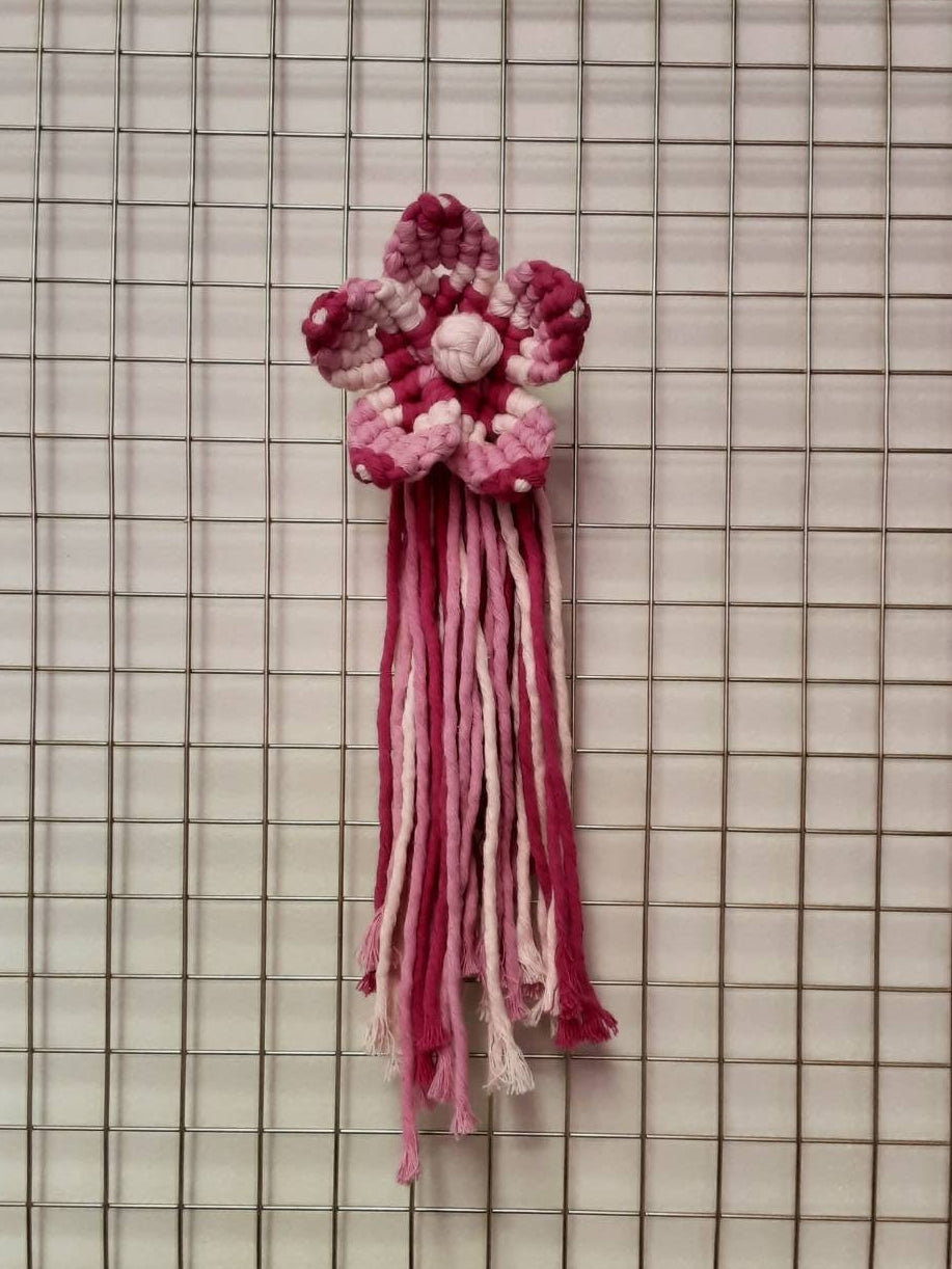 Large Macrame Flower Decor